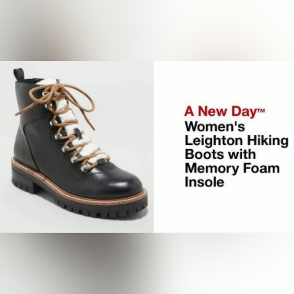 NWT Women's Leighton Hiking Boots - A New Day NWT Size 6 & 7 - Picture 1 of 4